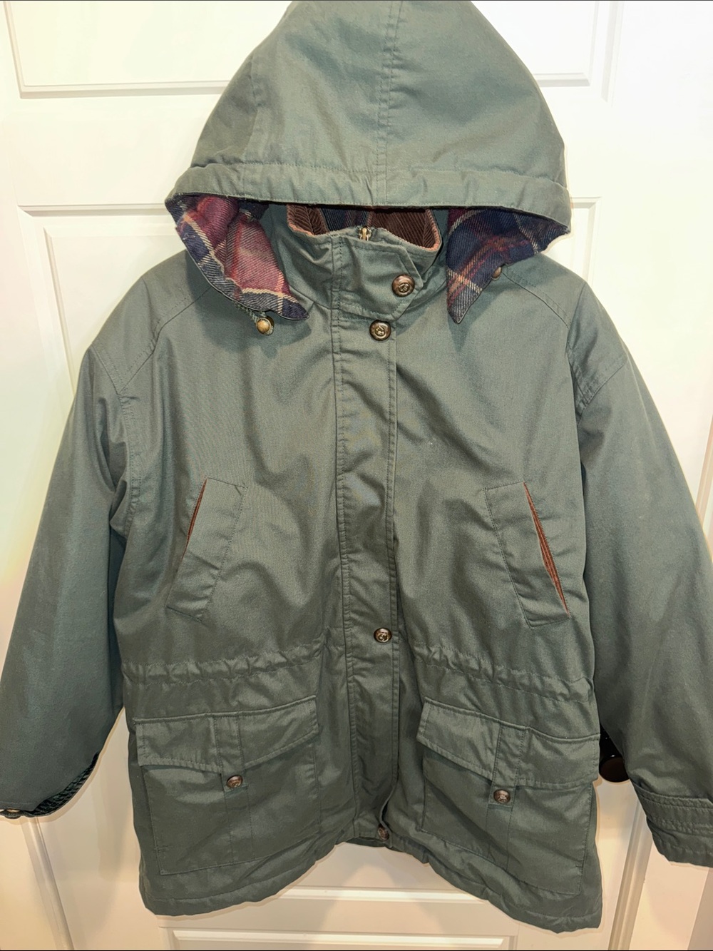 Westbound Men's Detachable Hooded Puffer Jacket in Olive Green